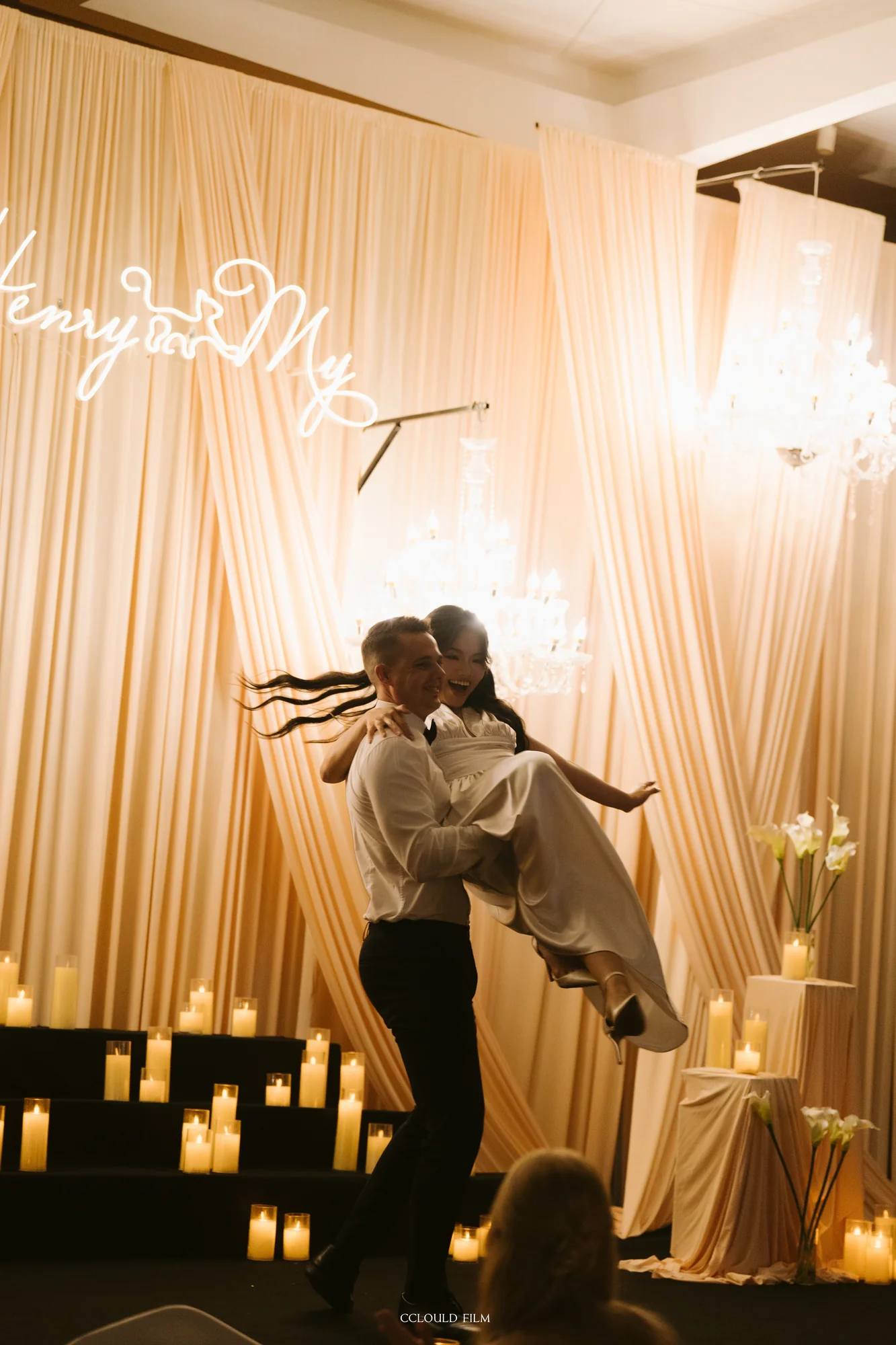 Trà My and Henry at their first dance