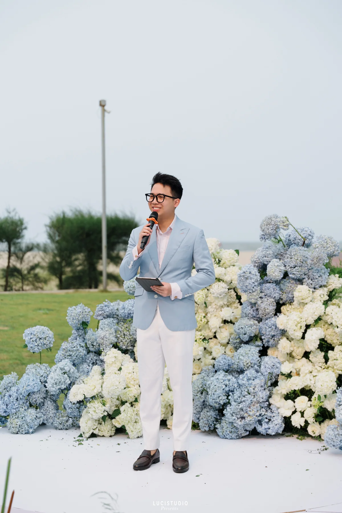 Quiet ceremony moment