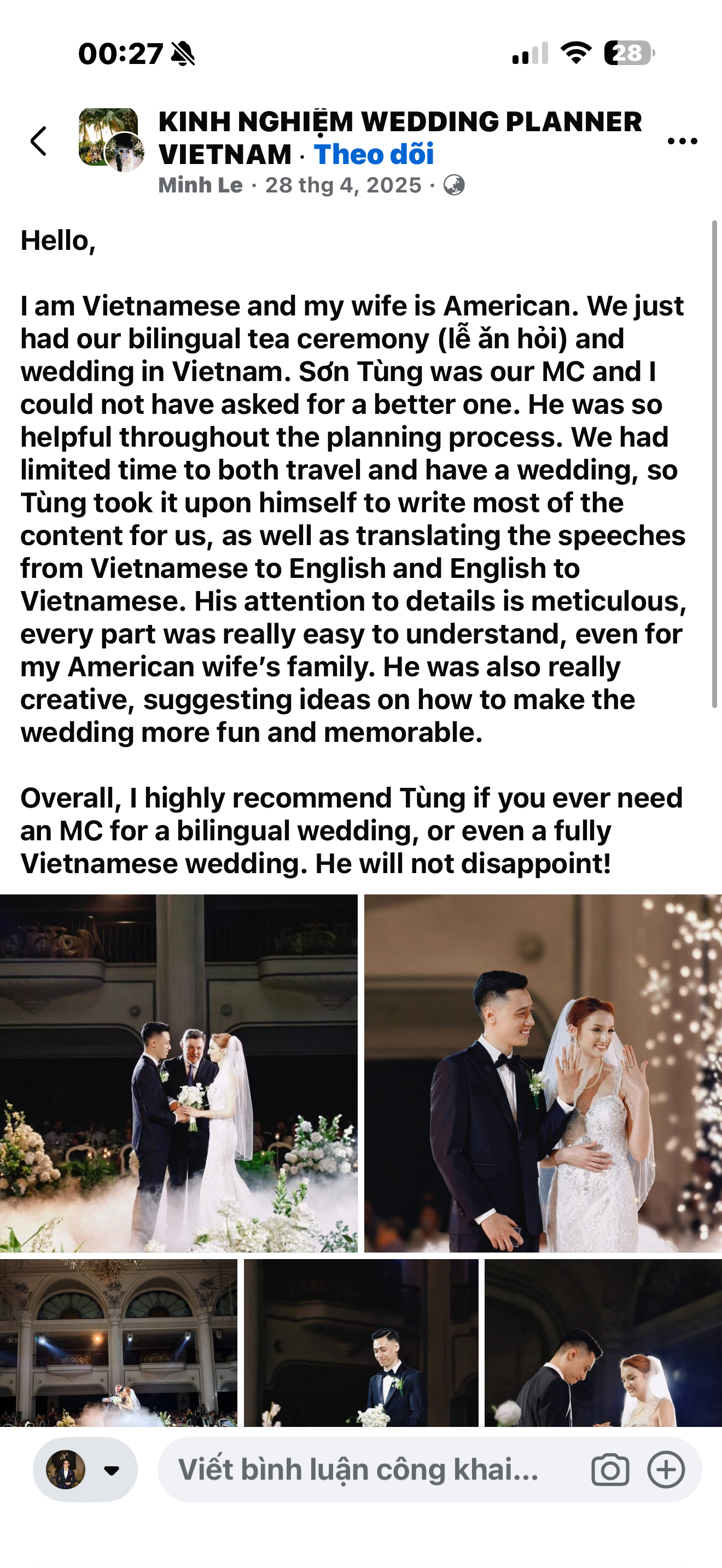 Original feedback about bilingual hosting