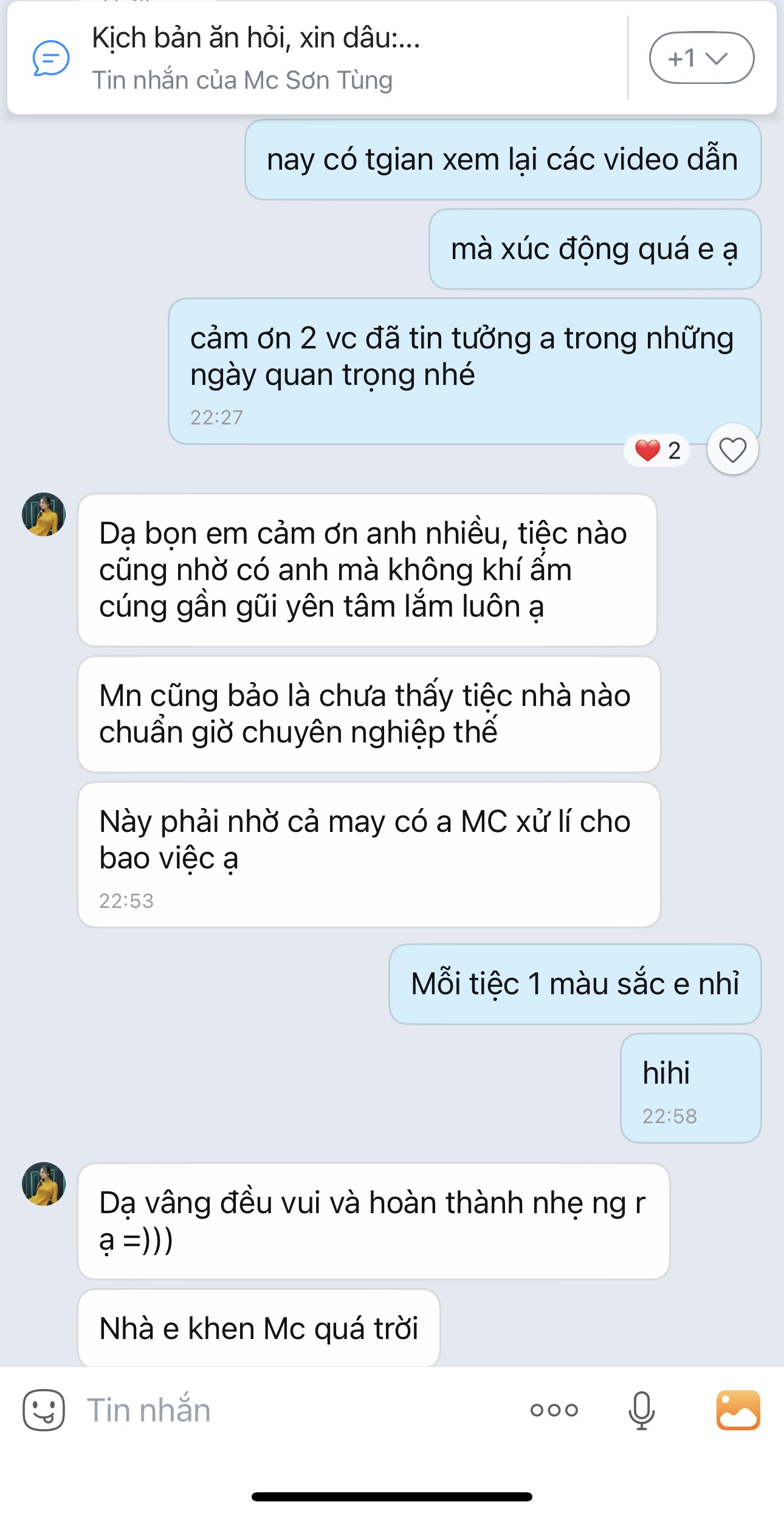 Khoảnh khắc thực tế trong lễ cưới do MC Sơn Tùng đồng hành