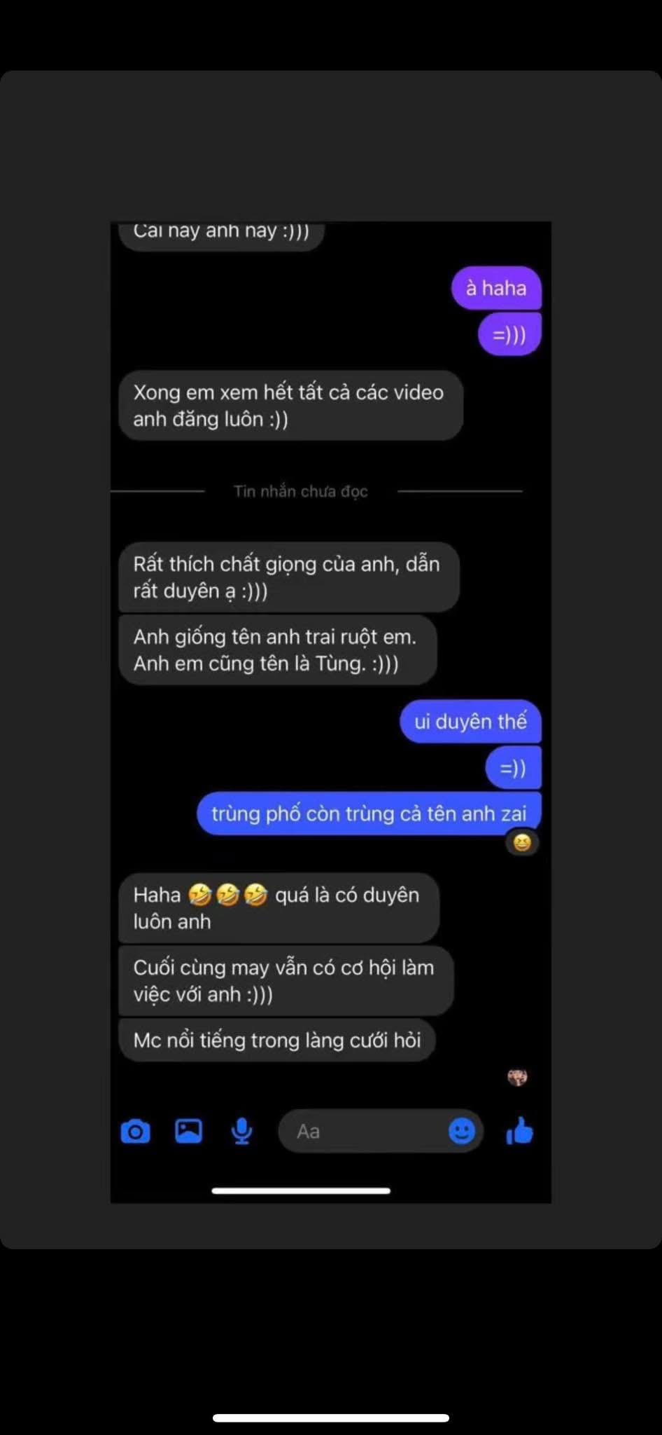 Khoảnh khắc thực tế trong lễ cưới do MC Sơn Tùng đồng hành