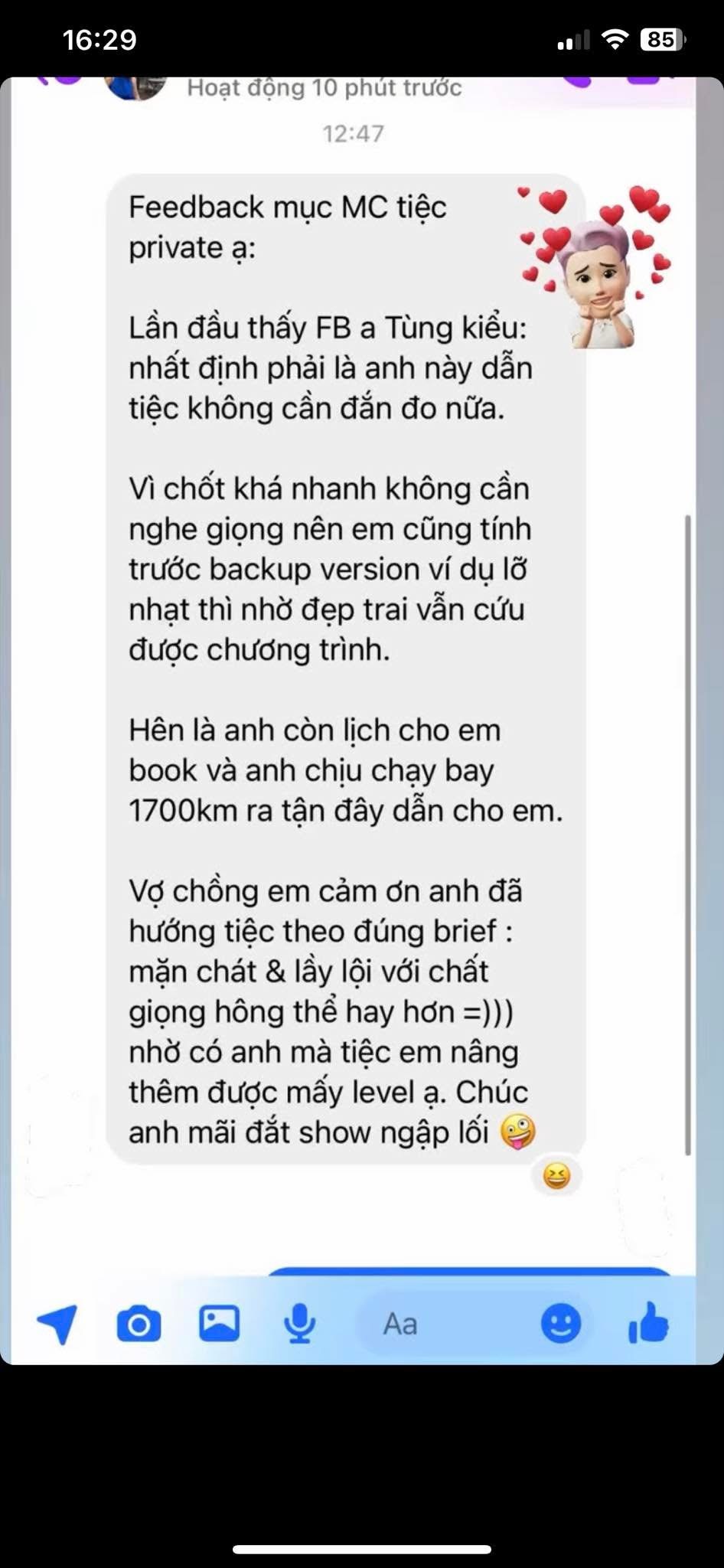 Khoảnh khắc thực tế trong lễ cưới do MC Sơn Tùng đồng hành